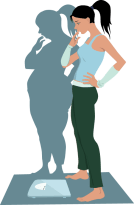 Distorted body image perception - 